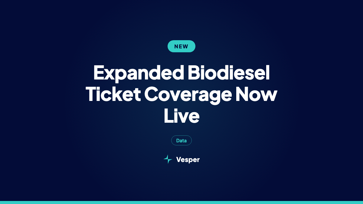 Expanded Biodiesel Ticket Coverage Now Live